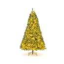 Pre Lit Artificial Christmas Tree With 635 989 Lush Pvc Branch Tips
