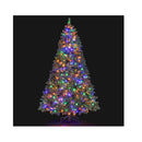Pre Lit Artificial Christmas Tree With Multicolored Led Metal Stand