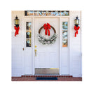 Pre Lit Artificial Christmas Wreath With 35 Led Lights