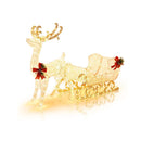 Pre Lit Christmas Reindeer And Santas Sleigh With 215 Bulbs