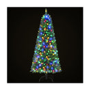 Pre Lit Christmas Tree 8 Mode Multi Colour 200 Led Light Xmas