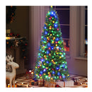 Pre Lit Christmas Tree 8 Mode Multi Colour 200 Led Light Xmas