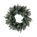 Pre Lit Snowy Stamford Spruce Battery Operated Christmas Wreath