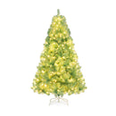 Pre Lit Tinsel Christmas Tree Artificial With 688 1300 Lush Branch