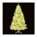 Pre Lit Tinsel Christmas Tree Artificial With 688 1300 Lush Branch