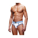 Prowler Open Back Brief White Blue