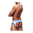 Prowler Open Back Brief White Blue