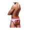 Prowler Open Back Brief White Red