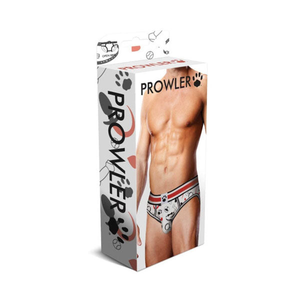 Prowler Puppie Print Open Brief Red