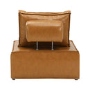 Pu Leather Sofa Couch Lounge Chair Home Furniture Brown