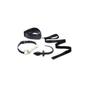Puppy Play Set Including Gag Plug And Collar Black
