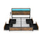 Queen Bed Frame With Smart Led Lights And Storage Headboard