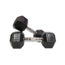 Morgan Rubber Hex Pack 110Kg 1 To 10Kg Plus Vertical Stand