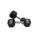 Morgan Rubber Hex Pack 110Kg 1 To 10Kg Plus Vertical Stand