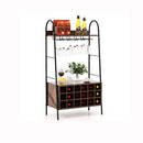 Baker Rack With Detachable Wine Rack And Stemware Holder