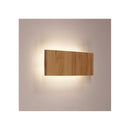 Scalloped Wood Tri Colour Led Wall Light