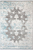 Silver Haven Blue Traditional Rug