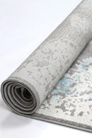 Silver Haven Blue Traditional Rug