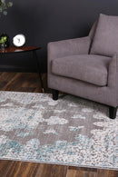 Silver Haven Blue Traditional Rug