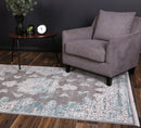 Silver Haven Blue Traditional Rug