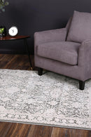 Winter Haven Grey Traditional Rug
