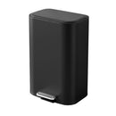 30L Pedal Rubbish Bin Kitchen Trash Garbage Waste Can Soft Close Black