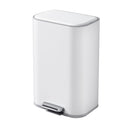 30L Pedal Rubbish Bin Kitchen Trash Garbage Waste Can Soft Close White