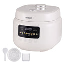 3L Rice Cooker Small 6 Cup 8-in-1 Multi Cooker with 24H Preset Off-White