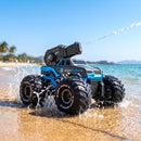 Kids Amphibious 2.4GHz Remote Control Car Boat with Water Spray Blue