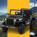 Kids Electric Ride On Car Jeep Military Off Road Toy Cars Remote 12V Black