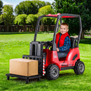 Kids Electric Ride On Car Forklift Loader Toys Cars Horn Remote 12V Red