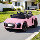 Ride On Car Licensed R8 12V Electric Car for Kids Battery Pink