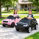 Kids Electric Ride On Car Black Pink Ride-On Toy with Remote Control