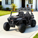 Kids Ride On Car Electric Toys Cars Headlight Music Remote Control Black