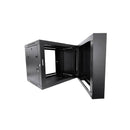 Ldr Assembled 6U Hinged Wall Mount Cabinet 600Mmx550Mm Glass Door