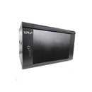 Ldr Assembled 6U Hinged Wall Mount Cabinet 600Mmx550Mm Glass Door