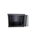 Ldr Assembled 9U Hinged Wall Mount Cabinet 600Mm X 550Mm Glass Door