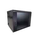 Ldr Assembled 9U Hinged Wall Mount Cabinet 600Mm X 550Mm Glass Door