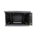 Ldr Assembled 6U Wall Mount Cabinet 600Mm X 450Mm Glass Door Black