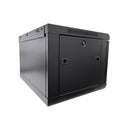 Ldr Assembled 6U Wall Mount Cabinet 600Mm X 450Mm Glass Door Black