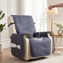 Quilted Recliner Chair Covers Water Repellent Recliner Slipcovers Grey