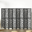 8 Panel Room Divider Screen 325x170cm Clover Black