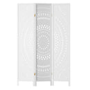 3 Panel Room Divider Screen 132X170Cm Circle White