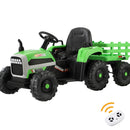 Kids Ride On Car Tractor 12V Toys Remote Control Green