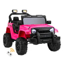 Kids Ride On Cars Remote Control 12V Electric Pink