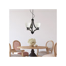 Traditional Metal Chandelier Black