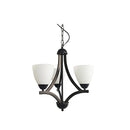 Traditional Metal Chandelier Black