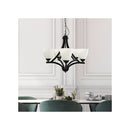 Traditional Metal Chandelier Black