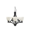 Traditional Metal Chandelier Black