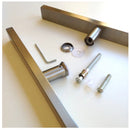 Entrance Door Handle Pull Set Square Stainless Steel 600mm